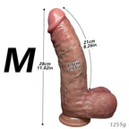 Ultra Thick Extra Long Realistic Dildo with Balls & Suction Base
