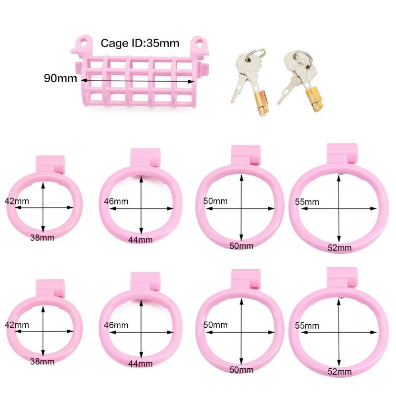 Two-Person Single Cage Chastity Lock – Full-Size Resin Shared Cage for Couples