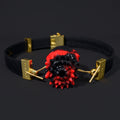 Pineapple Bloom Gag Ball Bondage Kit – Red Black Silicone Plug for Kinky Sex Toys Oral Play