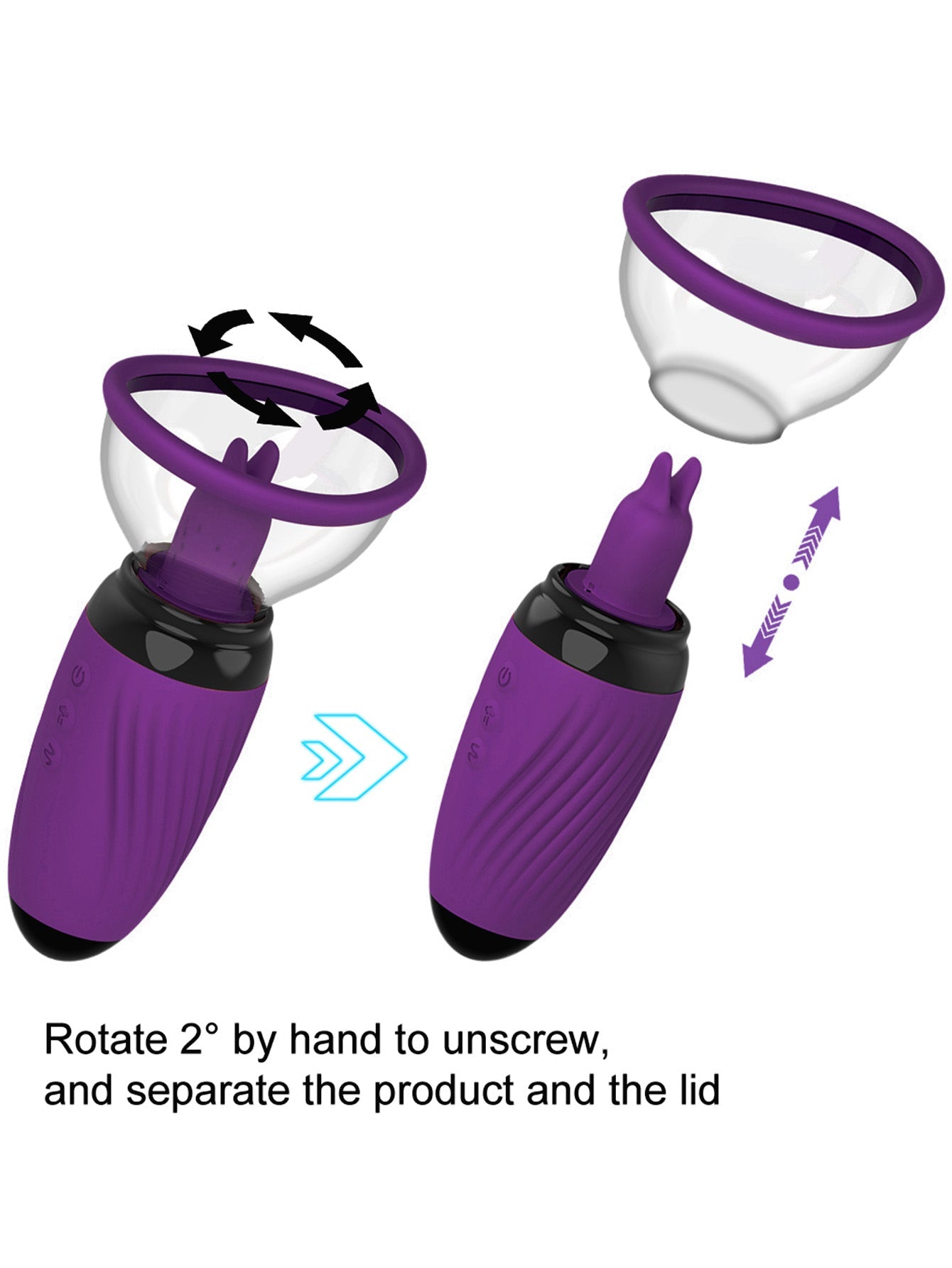 Women Sucking Vibrator - Breast Pussy Pump Tongue Licking 10 Vibrating Female Sex Toys