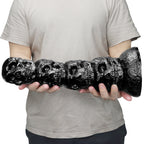 Fantasy Skull Huge Dildo Butt Plug - Big Black Monsterdldo Suction Cup Women Masturbator