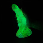 Luminous Colorful Anal Dildo Dilator Sex Toy for Women - Silicone Butt Plug Big Suction Cup Prostate Massager