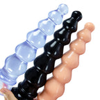 Giant Anal Beads Silicone Dildos - Soft Huge Dildo Butt Plug with Big Suction Cup