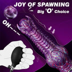 Fantasy Dragon Silicone Dildo with Inflation Pump