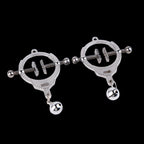 Concentric Suspension Nipple Clamps Bondage Kit – Precision Metal Temptation for BDSM & Kinky Sex Toys