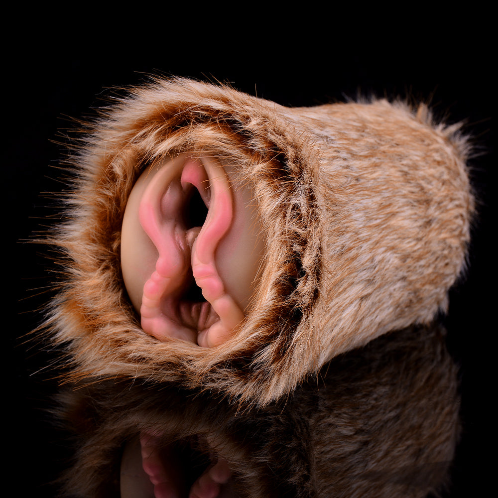 Elk Furry Pocket Pussy – Dual-Opening Faux Fur Animal Masturbator | Domlust
