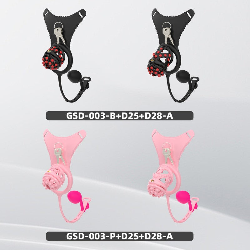 Silicone Soft Nail Modular Chastity Cage System GSD Wearable Chastity Device