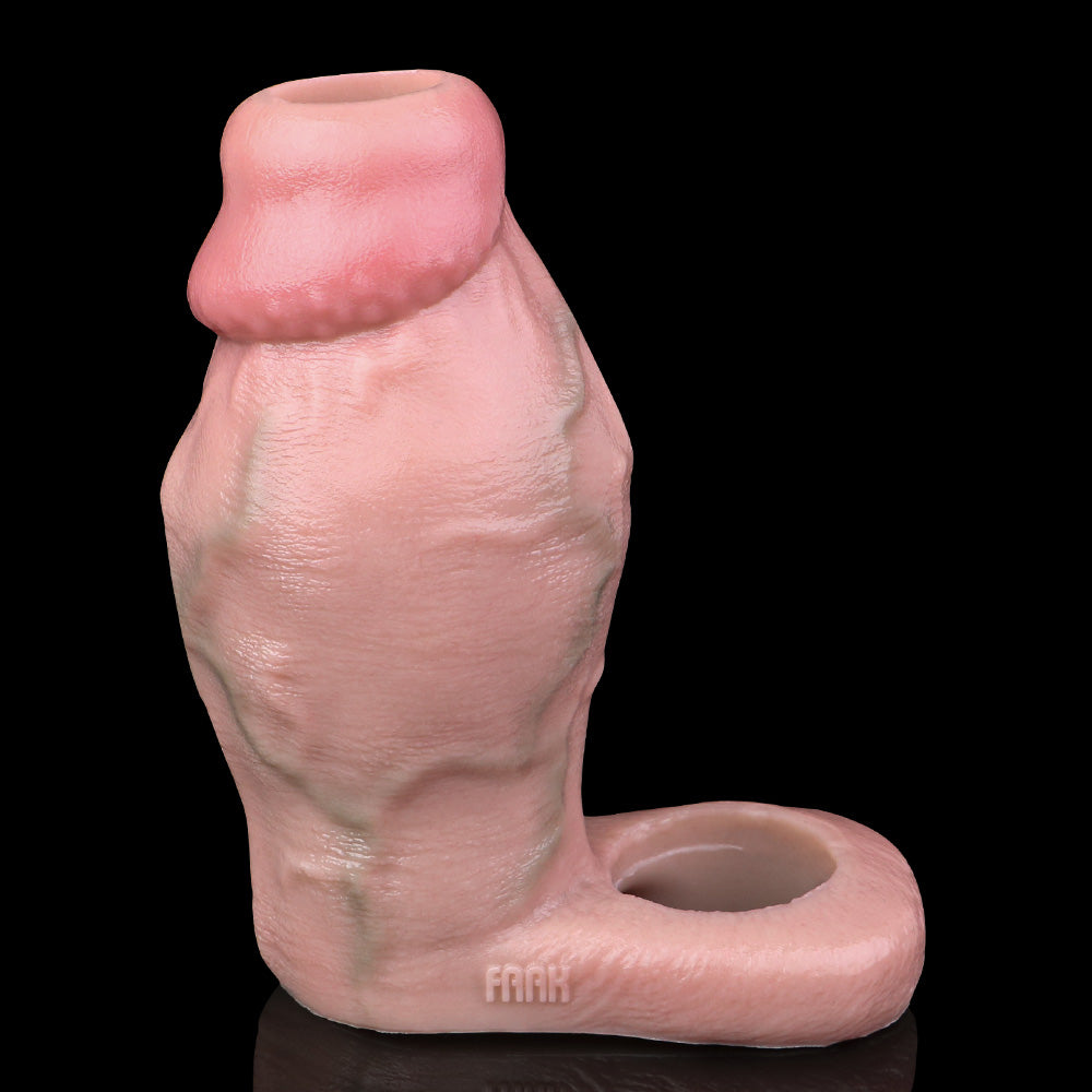 Big Glans Realistic Penis Sleeve Sex Toys for Men - Soft Silicone Cock Condom Extender