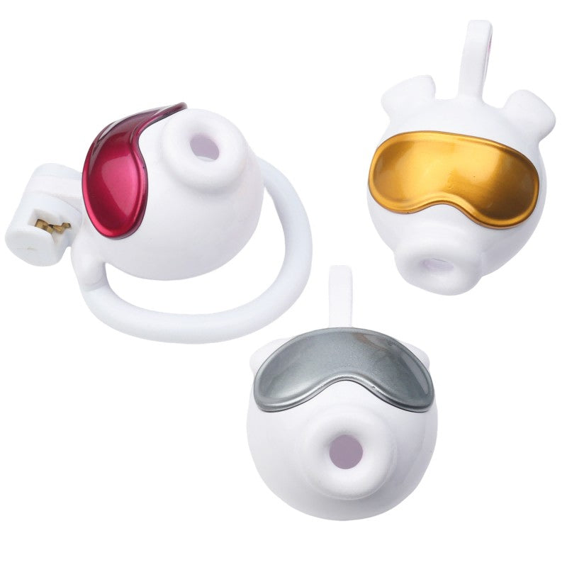 Octopus Goggle Chastity Cage 🐙  – Compact Male Chastity Device with Key