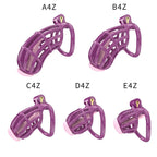 Honeycomb Obedient Chastity Cage – Lightweight Resin, 5 Ring Sizes & Built-in Lock