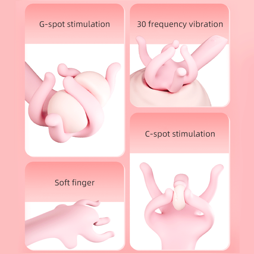 Finger Vibrator Sex Toys for Women - Realistic Pink Breast Vaginal Prostate Massager Novelty Gift