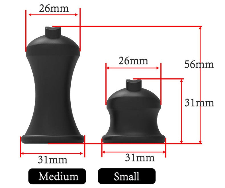 Inverted Mini Chastity Cage – Micro Male Chastity Cage | 3D Printed Resin | Shrink Training & Concealment | 3 Sizes + Hidden Lock