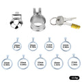 No Ball Ring Chastity Cage 2.0 Stainless Steel Glans Locking Male Chastity Device for Long-Term Comfortable Wear