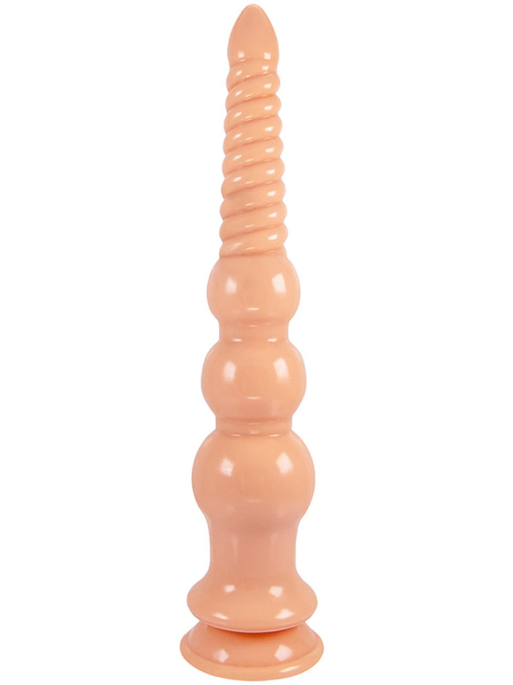 12 inch Long Dildo Butt Plug - Soft Graduated Sprial Fist Women Masturbator Powerful Sucker