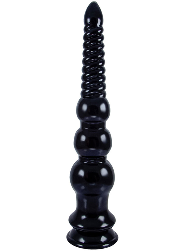 12 inch Long Dildo Butt Plug - Soft Graduated Sprial Fist Women Masturbator Powerful Sucker