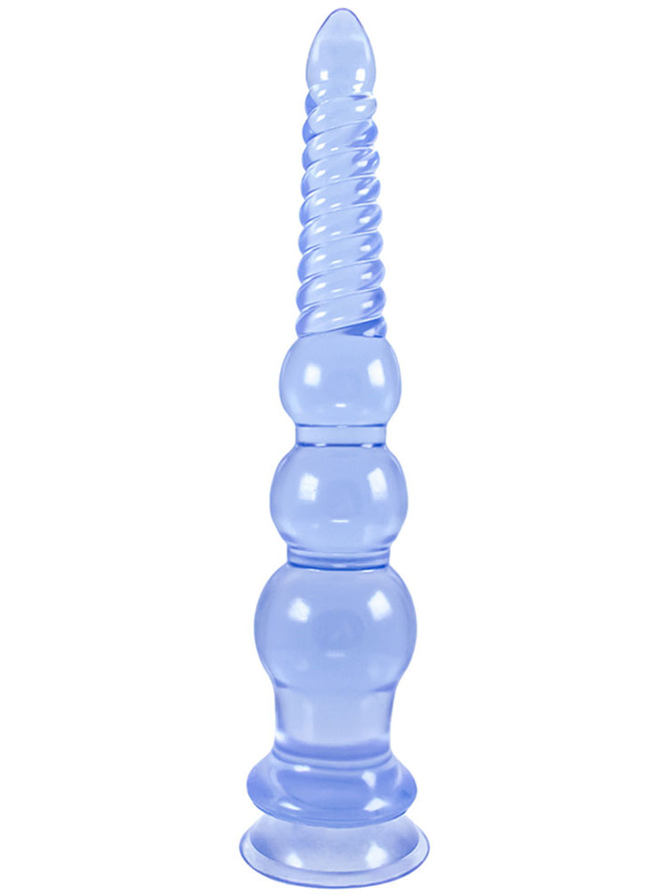 12 inch Long Dildo Butt Plug - Soft Graduated Sprial Fist Women Masturbator Powerful Sucker