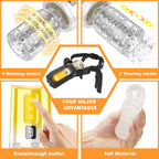 Automatic Thrusting Masturbator Adult Stroker - Strap-on Harness Penis Blowjob Male Sex Toys