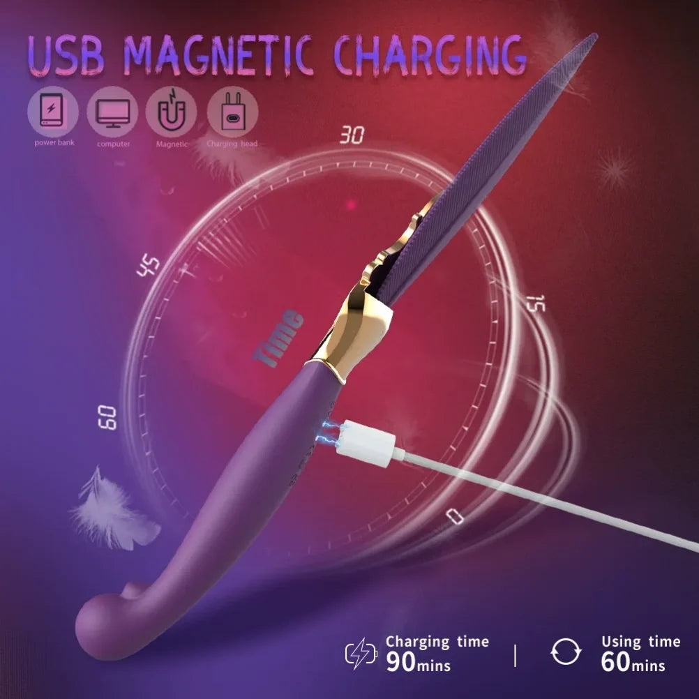 Fantasy Handle-Style G-Spot Vibrating Wand - Female Vaginal Stimulation Massage Toy