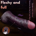 Massive Realistic Giant Black Squirting Dildo – Realistic Dual Density Platinum Silicone