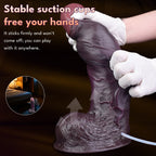 Massive Realistic Giant Black Squirting Dildo – Realistic Dual Density Platinum Silicone