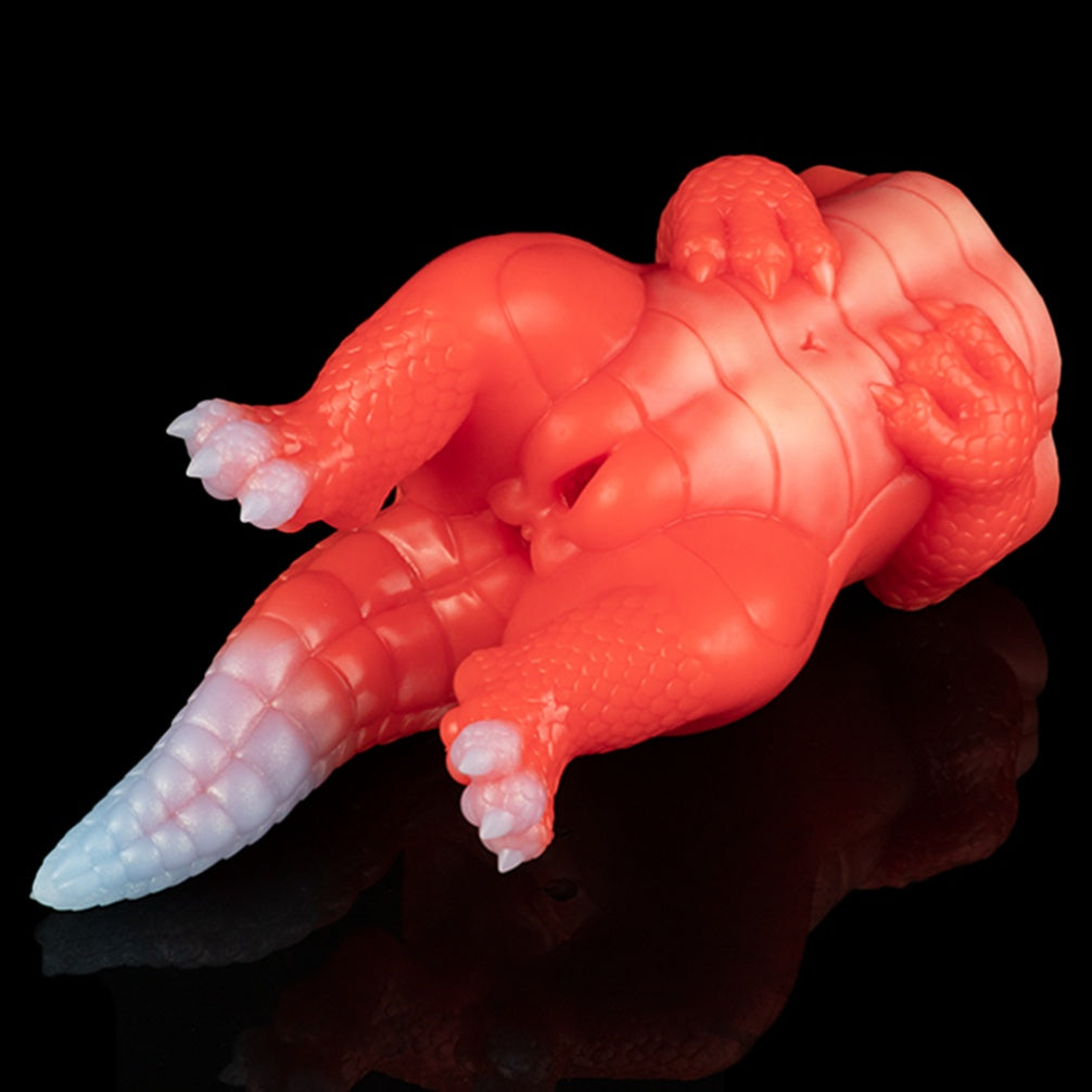 Fire Dragon Mini Sex Doll - Fantasy Silicone Anime Realistic Dinosaur Mens Masturbation Toy