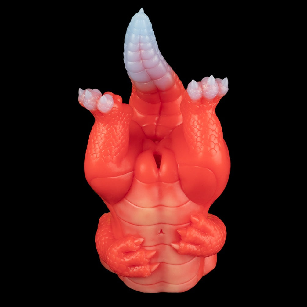 Fire Dragon Mini Sex Doll - Fantasy Silicone Anime Realistic Dinosaur Mens Masturbation Toy
