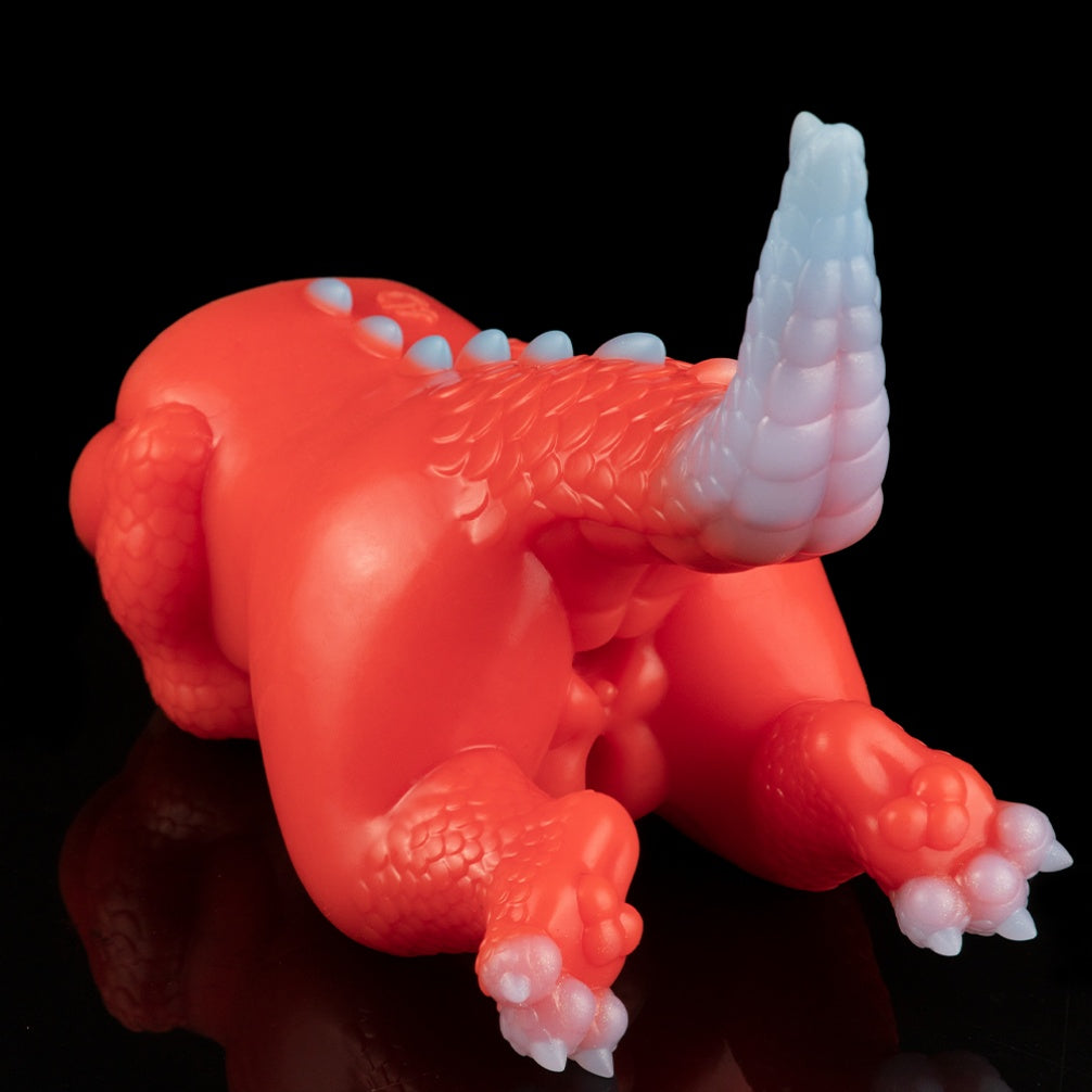 Fire Dragon Mini Sex Doll - Fantasy Silicone Anime Realistic Dinosaur Mens Masturbation Toy