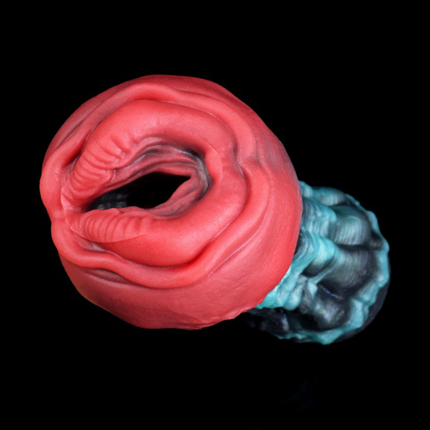 Abyss Holy Grail – Alien Pocket Pussy Platinum Silicone | Textured Male Masturbator | Domlust