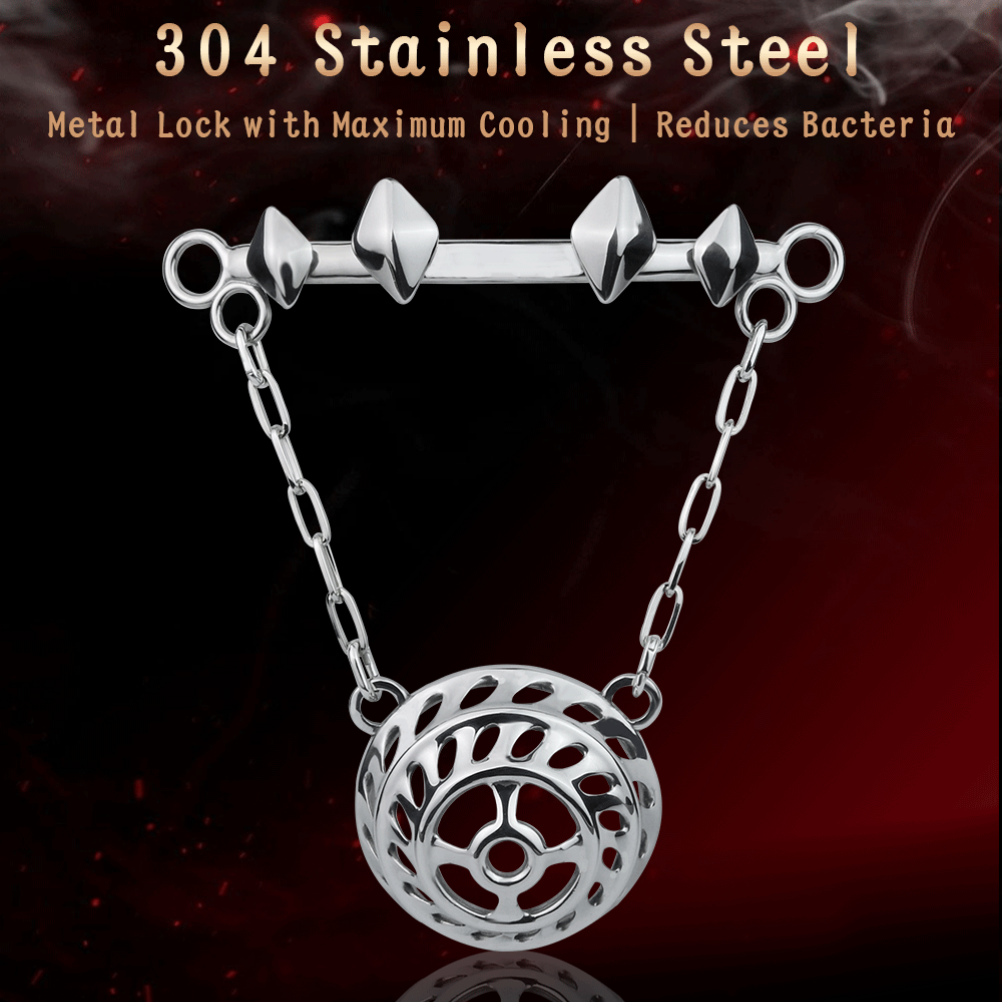 Stainless Steel Metal Dome Strap-on BDSM Toys – Bettie Bondage Male Tease Underwear