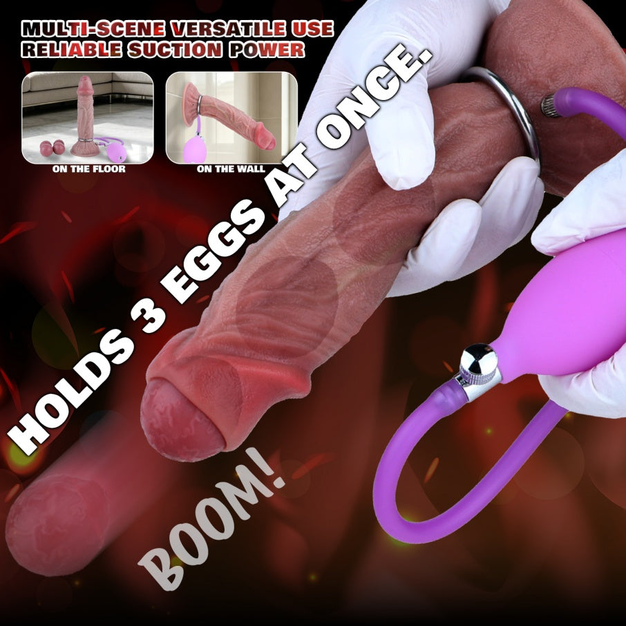 Ovipositor Dildo | Realistic Flesh Texture Egg-Laying Fantasy Dildo | Platinum Silicone Sex Toy for Women