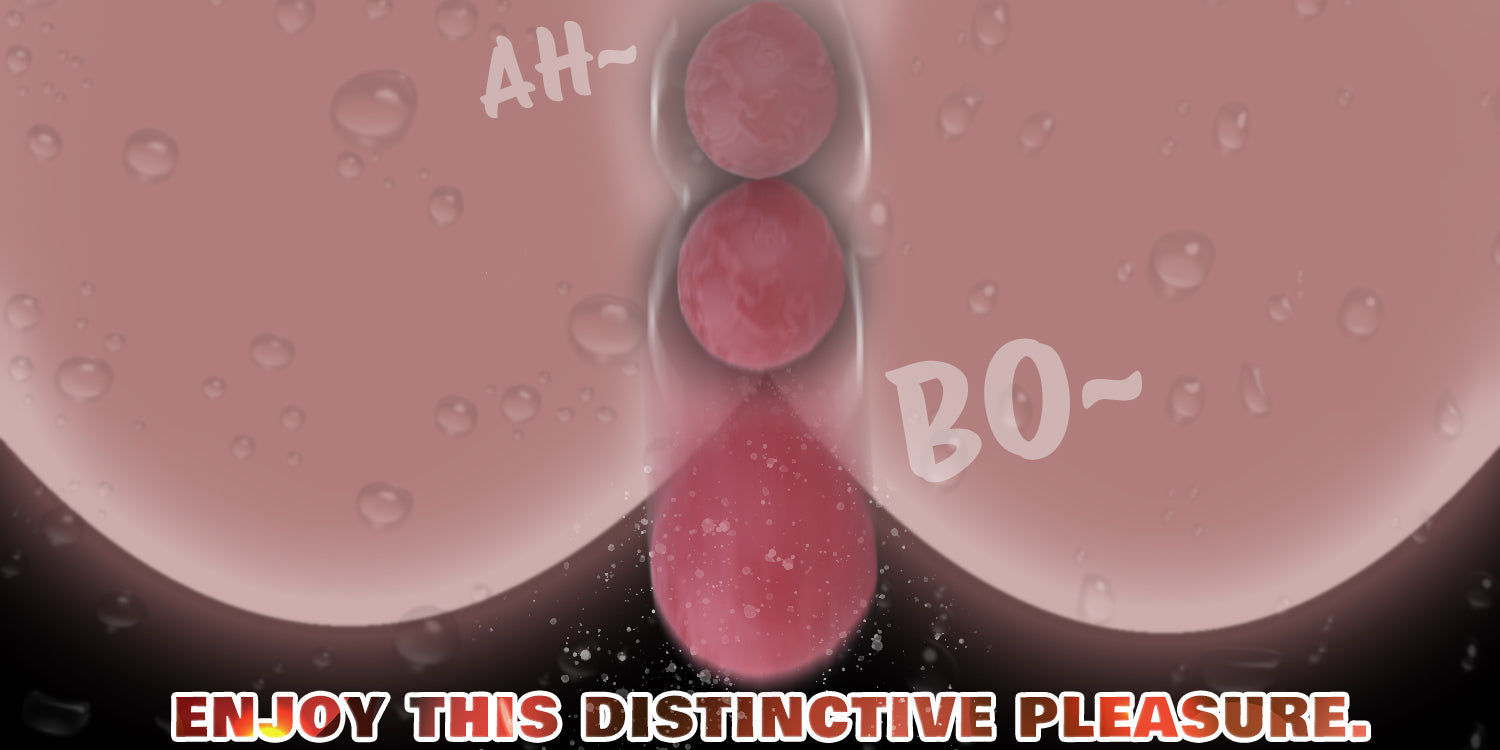Ovipositor Dildo | Realistic Flesh Texture Egg-Laying Fantasy Dildo | Platinum Silicone Sex Toy for Women