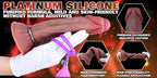 Ovipositor Dildo | Realistic Flesh Texture Egg-Laying Fantasy Dildo | Platinum Silicone Sex Toy for Women