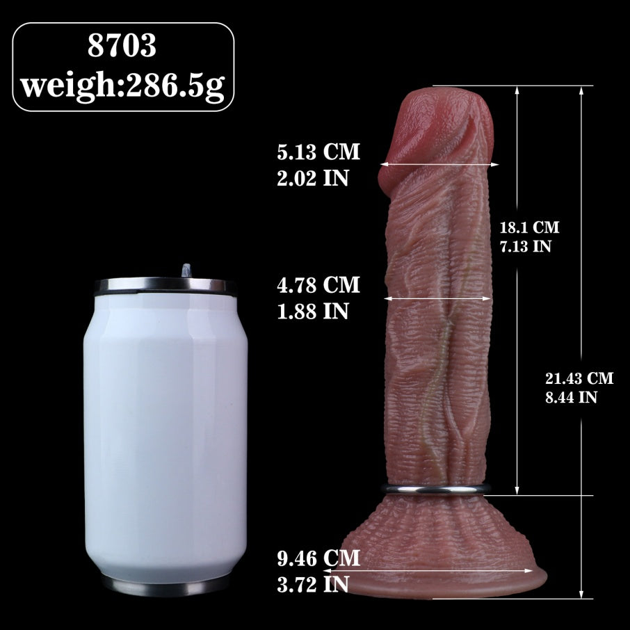 Ovipositor Dildo | Realistic Flesh Texture Egg-Laying Fantasy Dildo | Platinum Silicone Sex Toy for Women