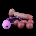 Ovipositor Dildo | Realistic Flesh Texture Egg-Laying Fantasy Dildo | Platinum Silicone Sex Toy for Women