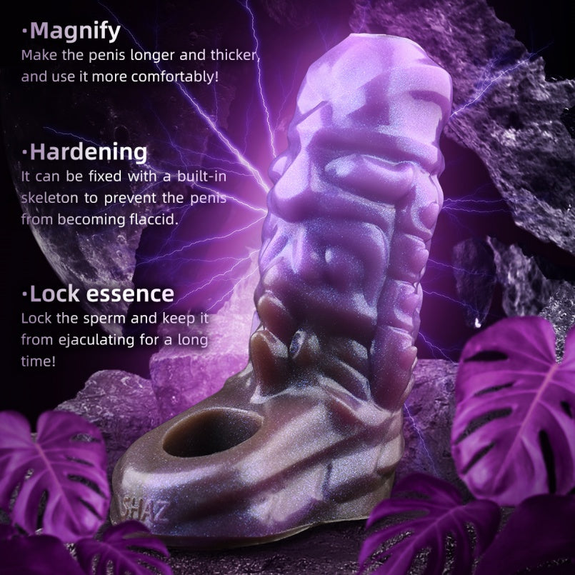 Fantasie 5-Inch Penis Extender Cock Sleeve – Silicone Male Sex Toys for Sensory Impact