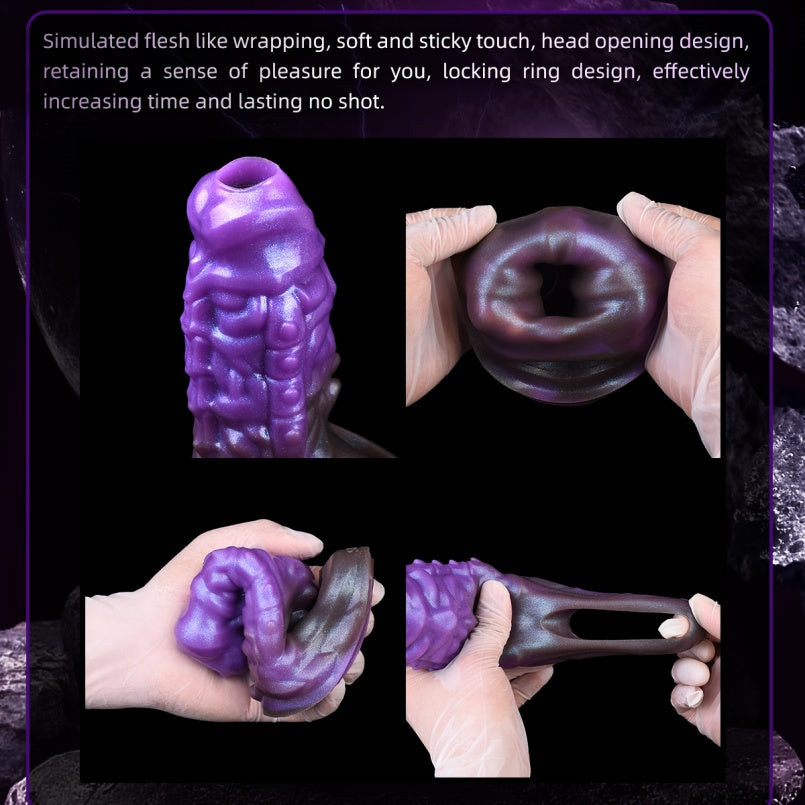 Fantasie 5-Inch Penis Extender Cock Sleeve – Silicone Male Sex Toys for Sensory Impact