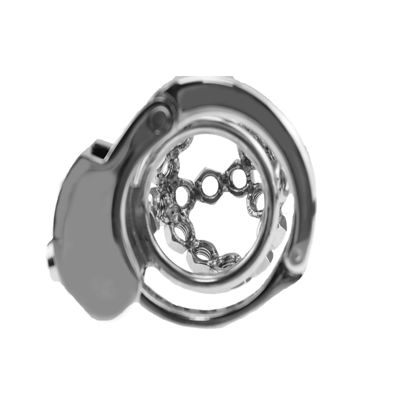 🔩 Nut-Lock Style Male Chastity Cage – Built-in Lock, Heavy Duty, Optional M6 Torment Upgrade