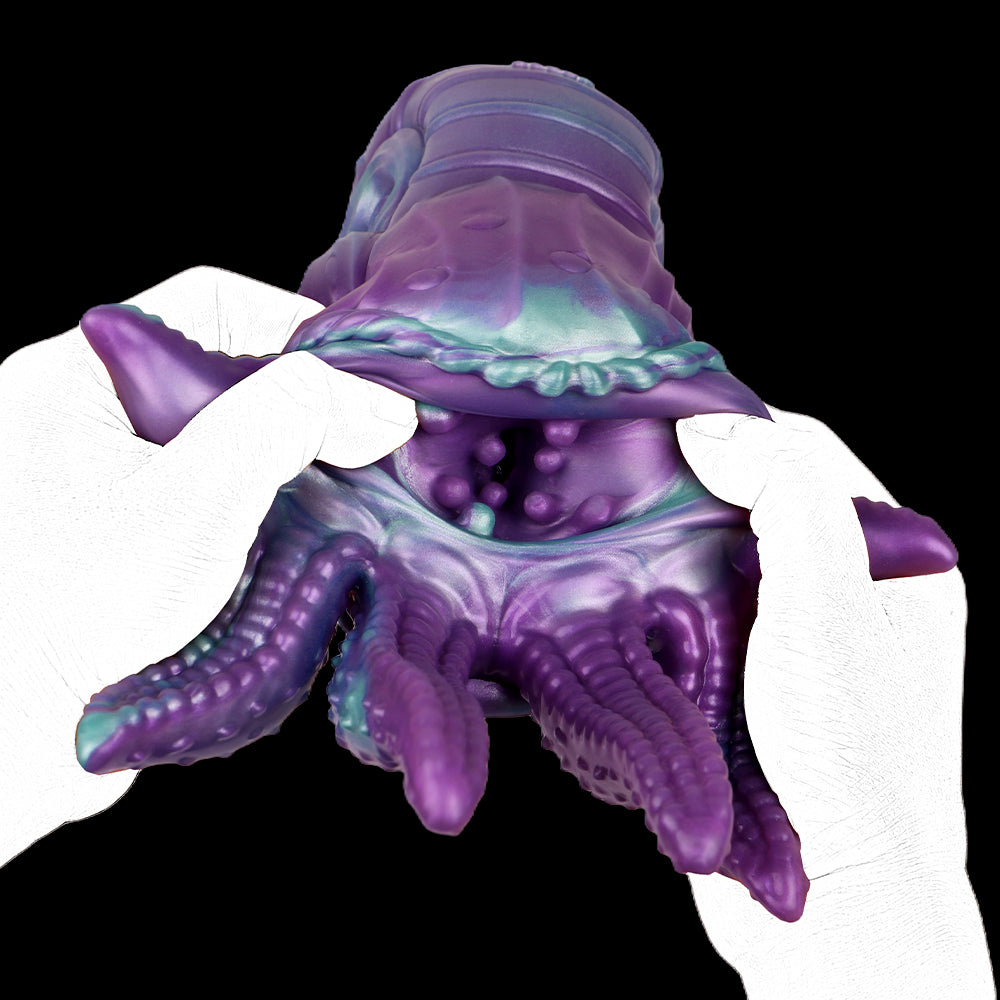 Nautilus Tentacle Pocket Pussy – 3-in-1 Silicone Masturbator with Anal Plug & Tentacle Dildo | Domlust