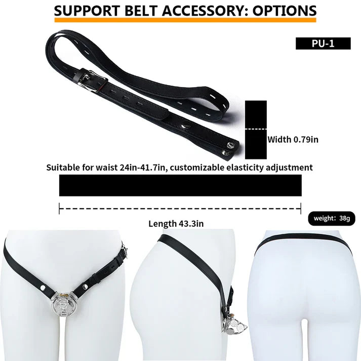 Solar Serpent Stainless Steel Chastity Cage – Coiled Snake Design