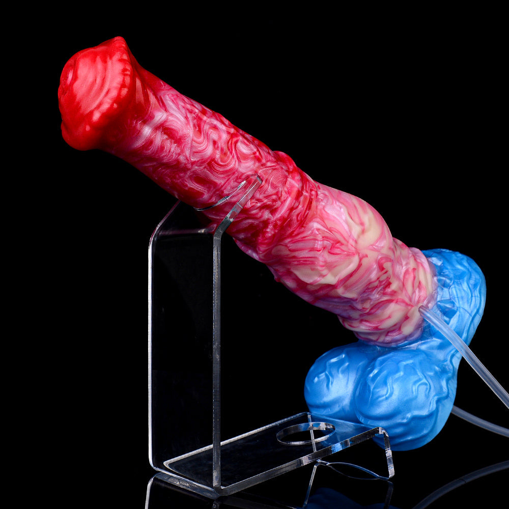 Inflatable Squirting Horse Dildo - Fantasy Monsterdildo Anal Sex Toys for Women Masturbation