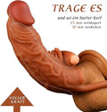 Life Size Vibrating Cock Sleeve Sex Toys for Men - Clit Bullet Stimulator Penis Condom