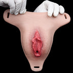Wearable Silicone Fake Pussy Pants — Realistic Artificial Vagina Strap-On for Femboys