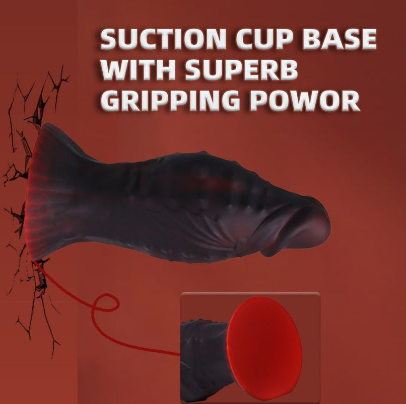 Domlust Giant Black Fist Dildo – Platinum Silicone 2.8" Monster Fisting Toy Anal & Vaginal Fetish Sex Toy