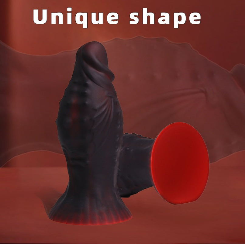 Domlust Giant Black Fist Dildo – Platinum Silicone 2.8" Monster Fisting Toy Anal & Vaginal Fetish Sex Toy
