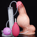Realistic Inflatable Squirting Dildo – Intense Fullness Women Masturbating Silicone Sex Toys