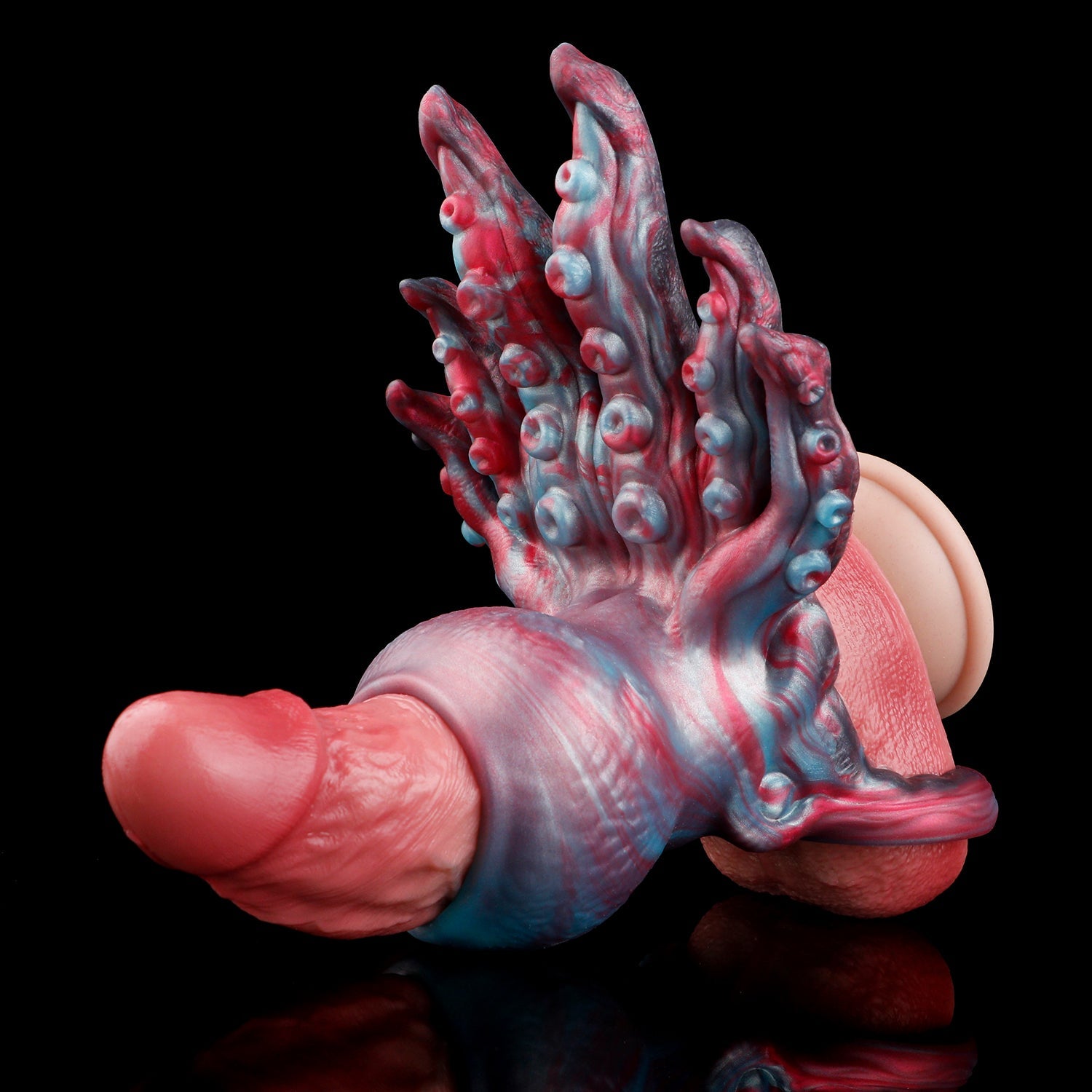 Alien Octopus Cock Sleeve with Grinding Stimulator — Fantasy Penis Sleeve for Couples