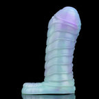 Luminous Monsterdildo Cock Sleeve - Beast Penis Ring Enlarger Condom Couple Sex Toy