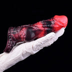 Fantasy Silicone Vibrating Penis Sleeve – 6-Inch Monsterdildo Design for Men Gay Pegging