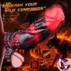 Fantasy Silicone Vibrating Penis Sleeve – 6-Inch Monsterdildo Design for Men Gay Pegging