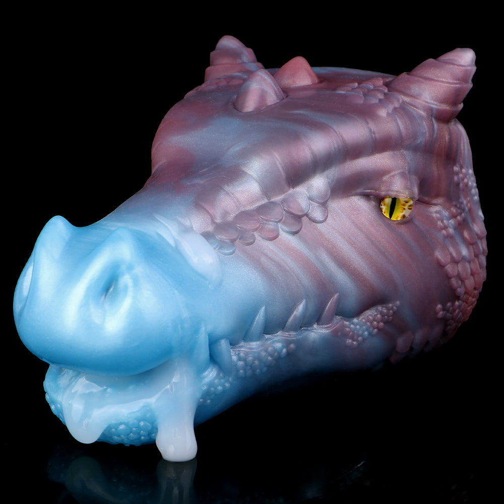 Fantasy Dragon 2-in-1 Pocket Pussy – Oral & Vaginal Silicone Masturbator | Domlust Beast Sex